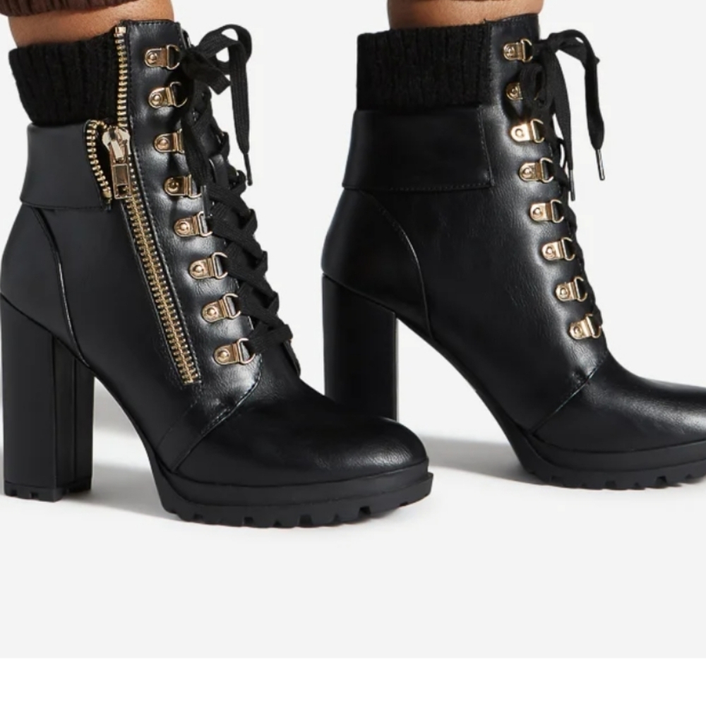 Black Block heel bootie